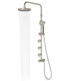 PULSE Lanikai Brushed-Nickel 3-Spray Shower Bar System