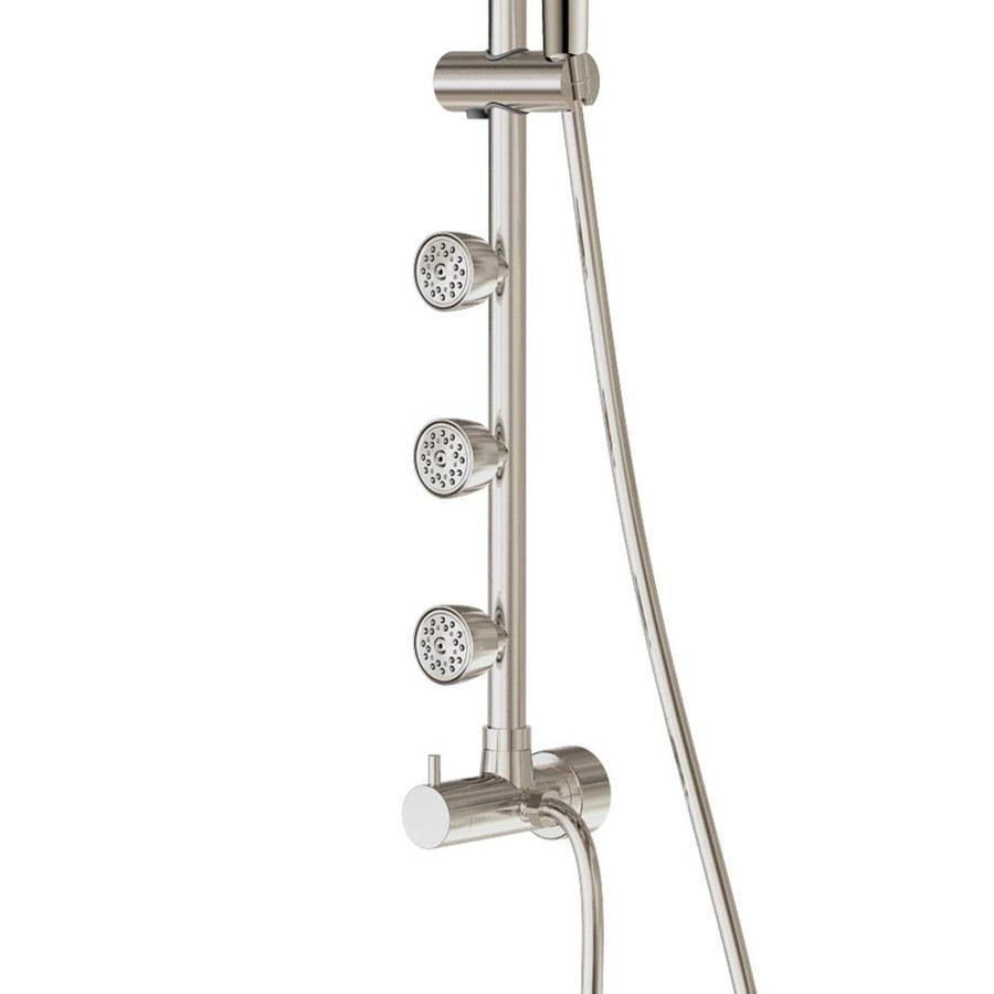 PULSE Lanikai Brushed-Nickel 3-Spray Shower Bar System