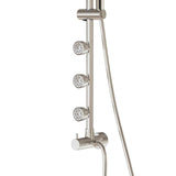 PULSE Lanikai Brushed-Nickel 3-Spray Shower Bar System