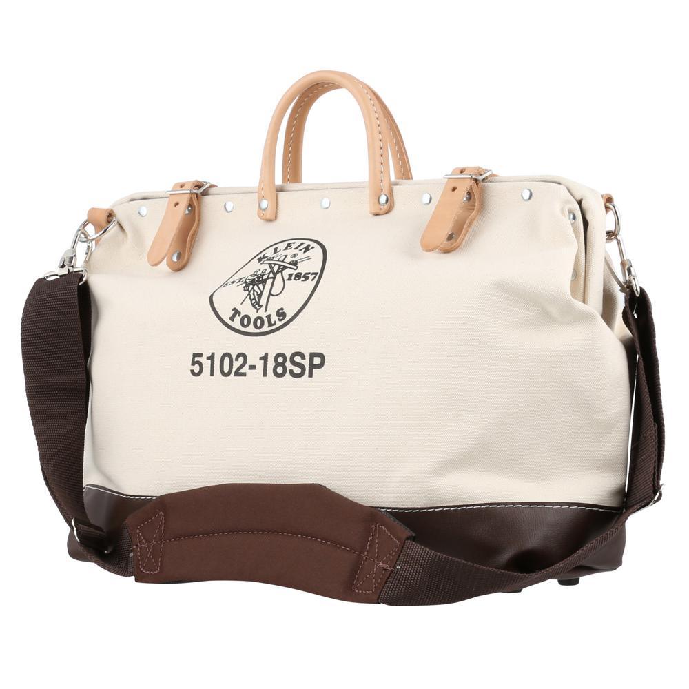Deluxe Tool Bag, Canvas, 13 Pockets, 18-Inch - Super Arbor