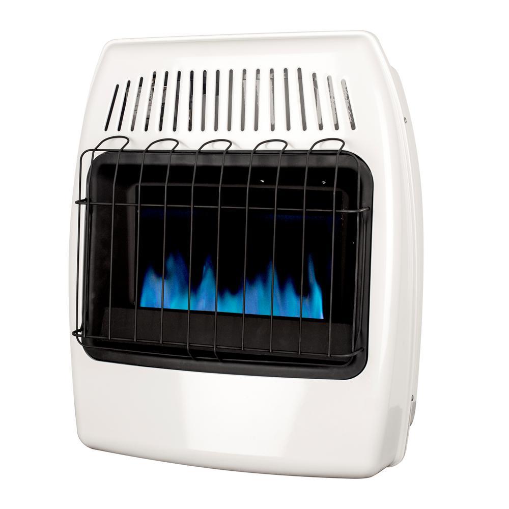 20,000 BTU Vent Free Natural Gas Blue Flame Wall Heater - Super Arbor