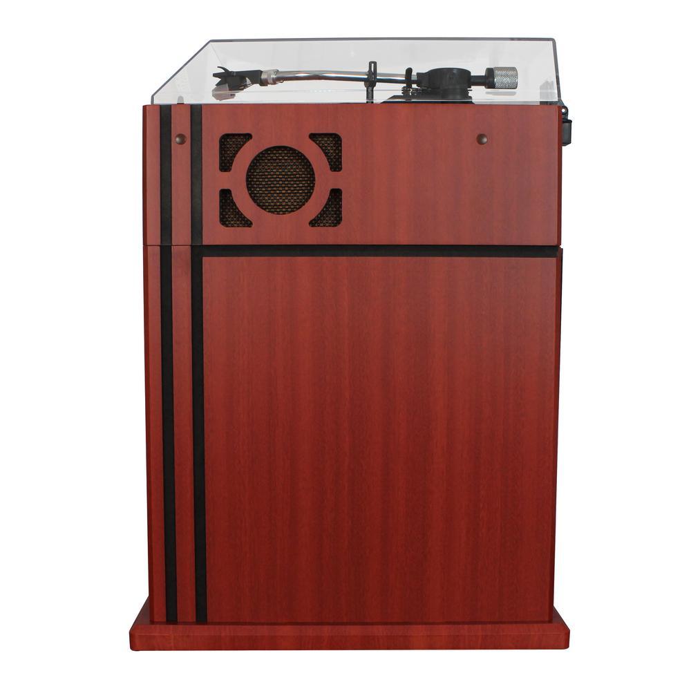 Stereo Turntable with Bluetooth Receiver and Record Storage Compartment - Super Arbor