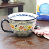 Luxembourg Stoneware Hand Painted Mixing Bowl