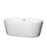 Mermaid 60 in. Acrylic Flatbottom Bathtub in Black with Matte Black Trim - Super Arbor