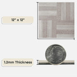Achim Nexus Self Adhesive Vinyl Floor Tile, Ash Grey Wood, 12 x 12, 20 Tiles (20 sq ft)