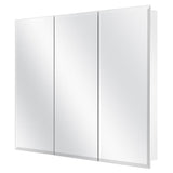 36-3/8 in. W x 30-3/16 in. H Frameless Surface-Mount Tri-View Bathroom Medicine Cabinet - Super Arbor