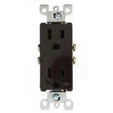 Decora 15 Amp Residential Grade Grounding Duplex Outlet, White (10-Pack) - Super Arbor