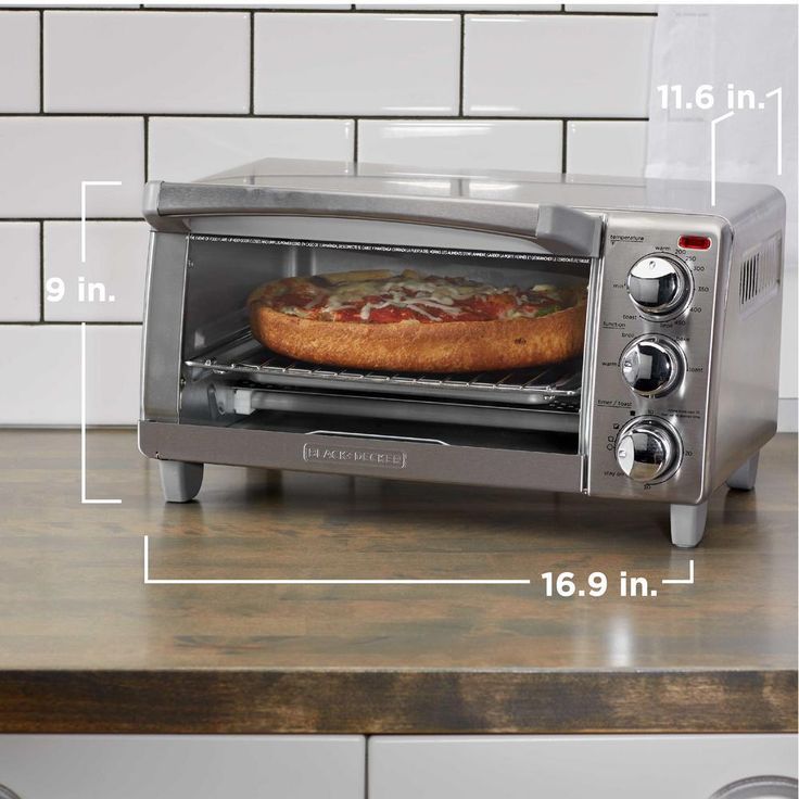 4-Slice Stainless Steel Toaster Oven