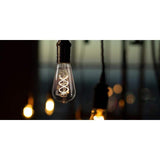 Feit Electric 60-Watt Equivalent ST19 Dimmable Clear Glass Vintage Edison LED Light Bulb with Spiral Filament Warm White (4-Pack)