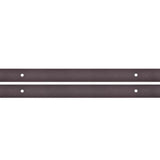 Top Mount 144 in. Antique Bronze Double Track Barn Door Hardware Kit - Super Arbor