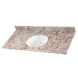 31 in. x 22 in. Stone Effects Vanity Top in Cascade with White Sink - Super Arbor