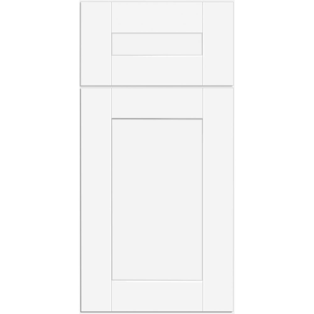 Vesper White Shaker Assembled Plywood 42 in. x 34.5 in. x 24 in. Blind Base Corner Kitchen Cabinet with Soft Close - Super Arbor