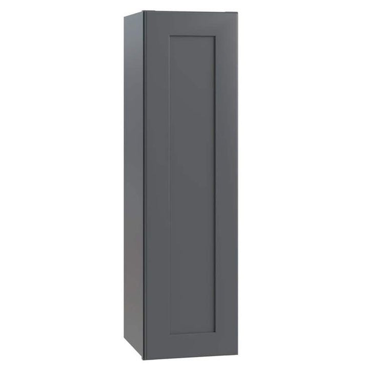 Home Decorators Collection Newport 12 in. W x 12 in. D x 36 in. H Assembled Plywood Wall Kitchen Cabinet in Deep Onyx with Soft Close