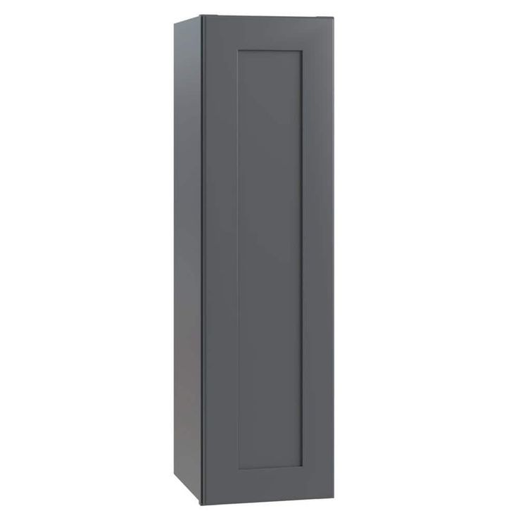 Home Decorators Collection Grayson 9 in. W x 12 in. D x 42 in. H Assembled Plywood Wall Kitchen Cabinet in Deep Onyx with Soft Close