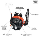 ECHO 214 MPH 535 CFM 63.3 cc Gas 2-Stroke Cycle Backpack Leaf Blower with Hip Throttle