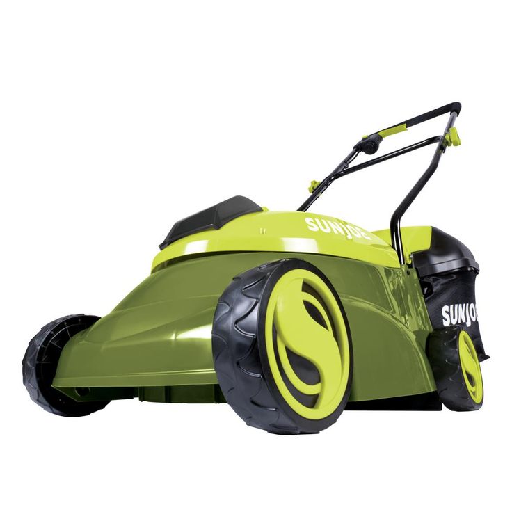 Sun Joe 14 in. 28-Volt Brushless Cordless Walk-Behind Push Mower Kit with 5.0 Ah Battery + Charger