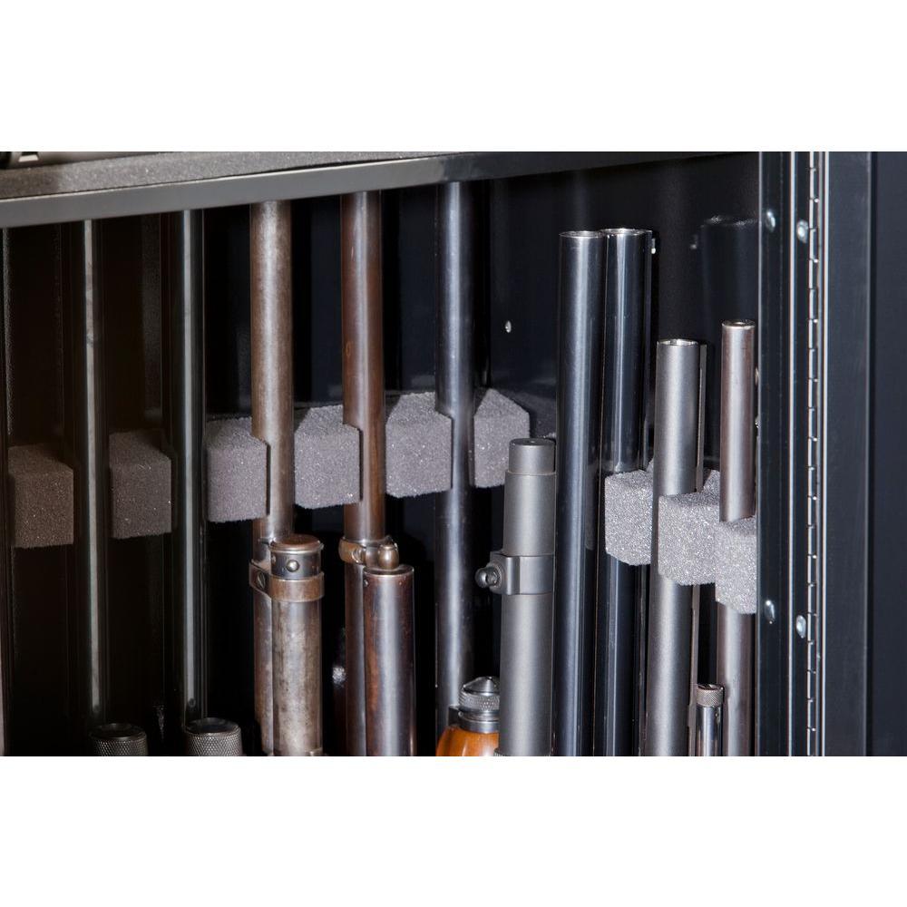 New 22-Gun Security Cabinet with Foam Barrel Rests, Black - Super Arbor