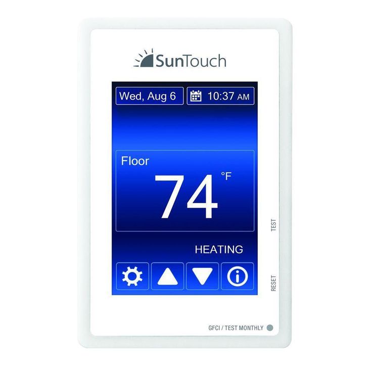 SunTouch Floor Warming SunStat Command Programmable Radiant Floor Heating Thermostat