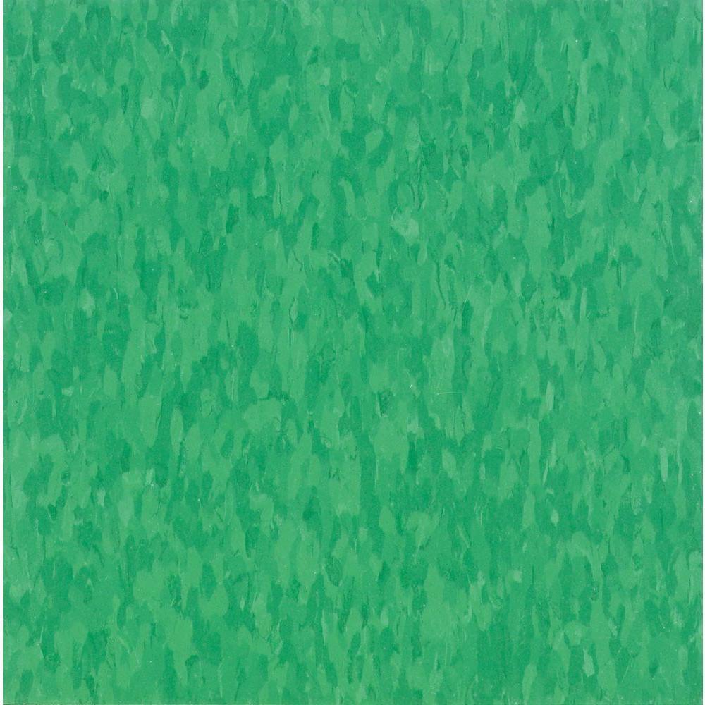 Armstrong Imperial Texture VCT 12 in. x 12 in. Grabbin Green Standard Excelon Commercial Vinyl Tile (45 sq. ft. / case) - Super Arbor