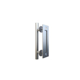 11-7/8 in. Satin Nickel Tubular Barn Door Handle - Super Arbor