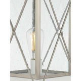 Progress Lighting Barlowe 1-Light Brushed Nickel 4x4 Deck Post Lantern