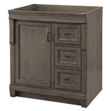 Naples 30 in. W Bath Vanity Cabinet Only in Tobacco with Right Hand Drawers - Super Arbor