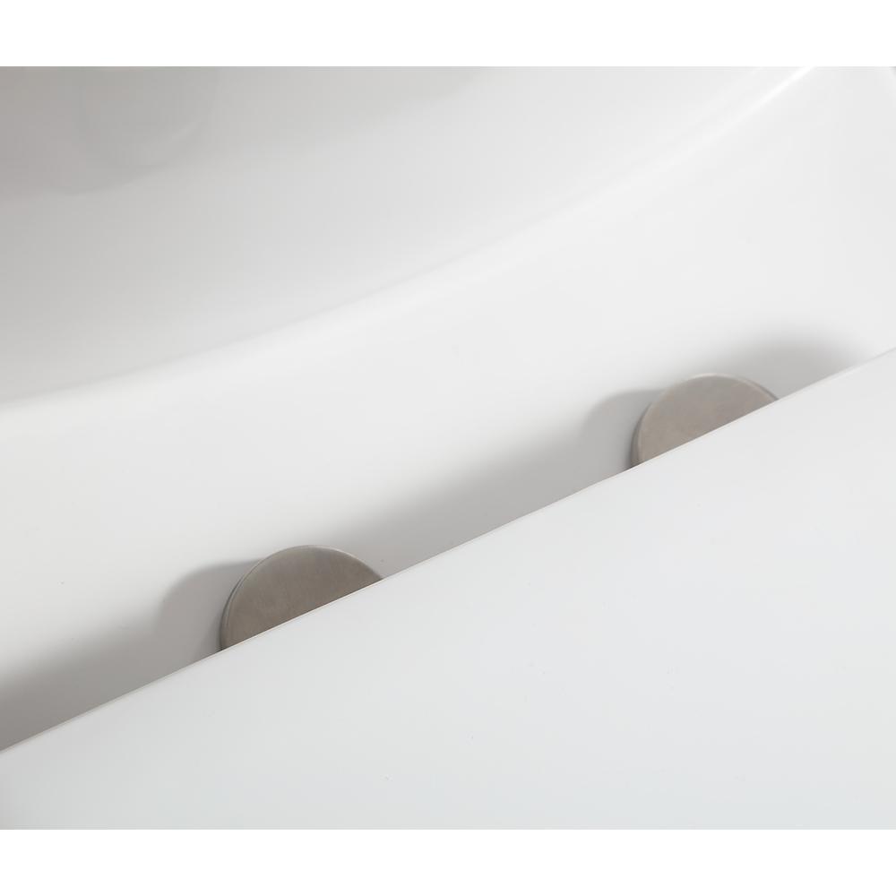 Buxton 1-Piece 1.6 GPF/1.1 GPF Dual Flush Elongated Toilet in White - Super Arbor