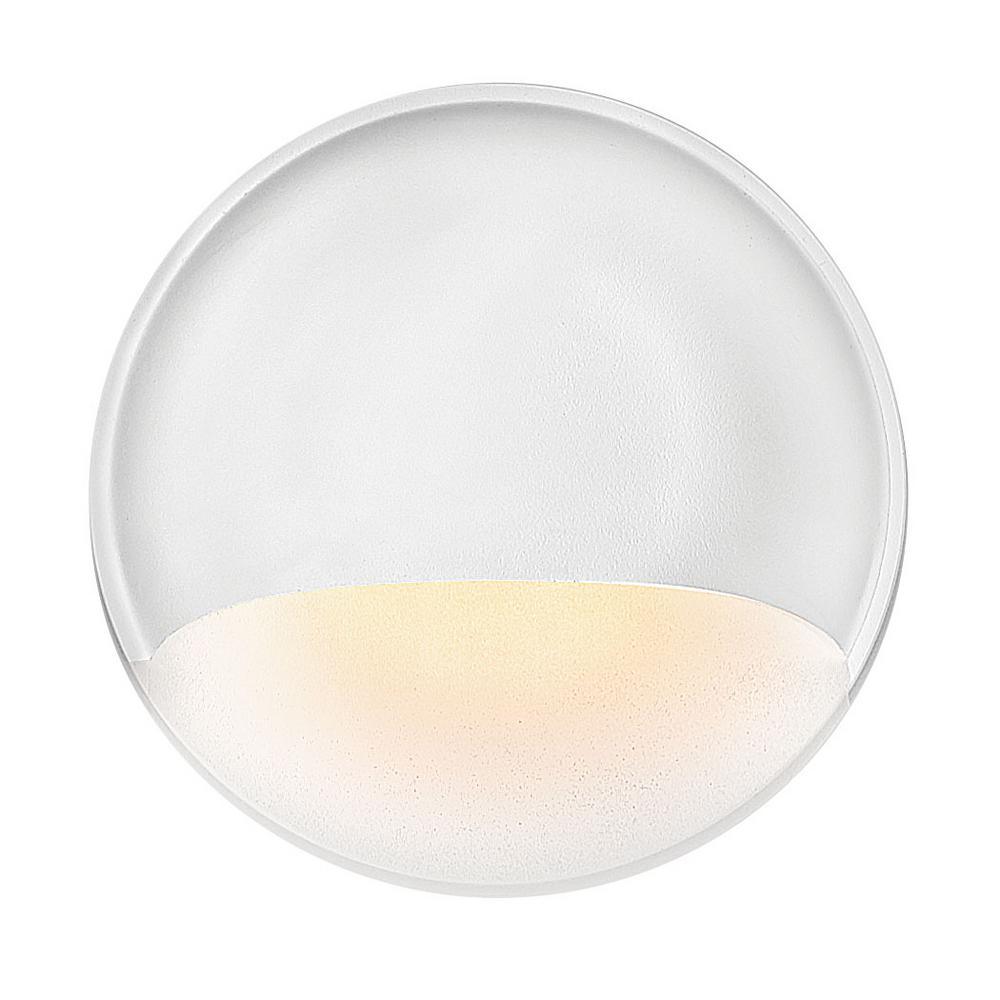 Nuvi Low-Voltage Matte White Integrated LED Round Stair Light - Super Arbor
