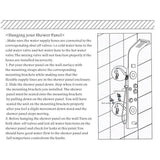 55 in. 6-Jet Shower Panel System with LED Rainfall Waterfall Shower Head Handshower and Tub Spout in Brushed Nickel