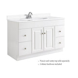 Wyndham 48 in. W x 21 in. H Bathroom Vanity Cabinet Only in White Semi-Gloss