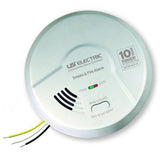2-in-1 Smoke and Fire Alarm Detector, Hardwired, 10 Year Sealed Battery Backup, Microprocessor Technology - Super Arbor