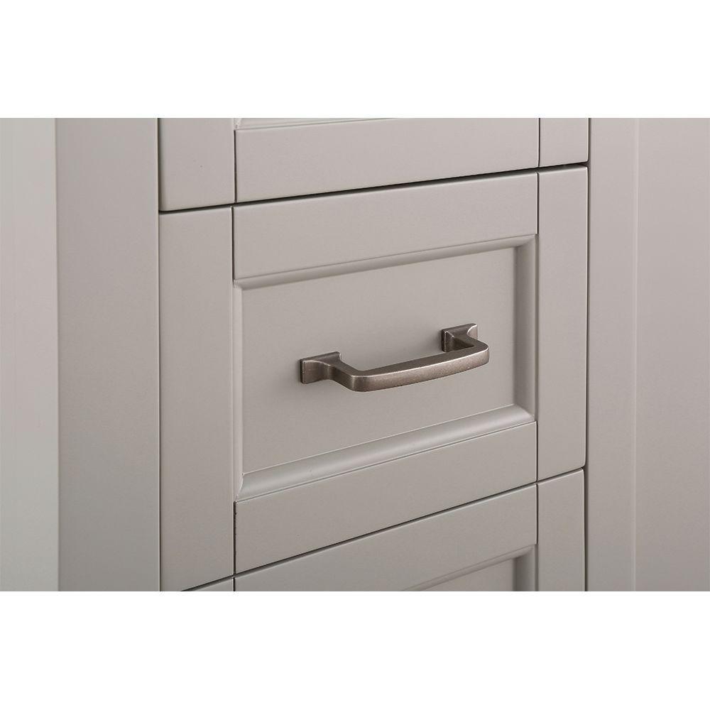 Ashburn 36 in. W x 21.75 in. D Vanity Cabinet in Grey - Super Arbor