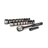 Crescent 20-Piece Standard (SAE) and Metric Black Oxide Mechanics Tool Set
