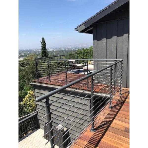 Prova PA4b 79 in. x 1-1/2 in. Anthracite Hand Rail - Super Arbor
