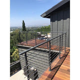 Prova PA4b 79 in. x 1-1/2 in. Anthracite Hand Rail - Super Arbor