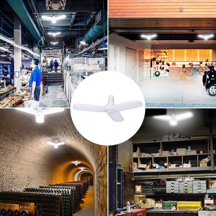 60W/45W LED Garage Lights, TSV 4/3 LED Heads Foldable Trilright Garage Ceiling Lighting 3200LM 6500K White LED Shop Light, Deformable LED Garage Ceiling Lighting Bulbs Workshop Light for Workbench