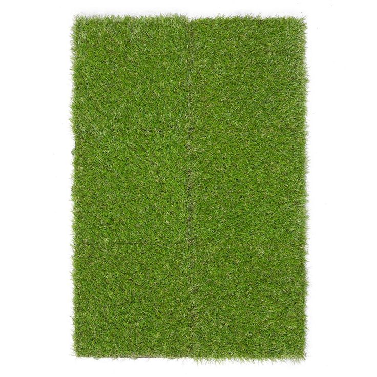 Ottomanson Ottomanson Evergreen Artificial Turf Interlocking Grass Tiles, 12
