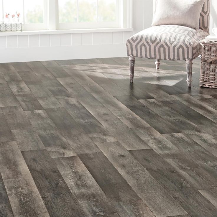 Home Decorators Collection Dowden Gray Oak 12 mm T x 6.34 in. W x 47.72 in. L Water Resistant Laminate Flooring (16.80 sq. ft./case)