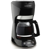 12-Cup Black with Digital Clock Drip Coffeemaker with Digital Clock