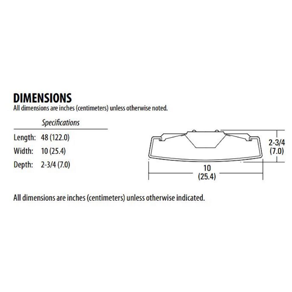 Contractor Select LBL4 Series 4 ft. 4253 Lumens Integrated LED Dimmable Cool White Curved-Basket Wraparound, 4000K - Super Arbor