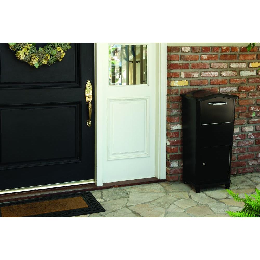 Elephantrunk Black Locking Extra-Large Mailbox Parcel Drop - Super Arbor