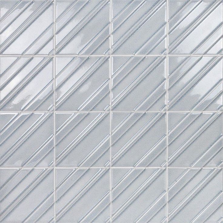 Divine Argyle Arctic Blue 6 in. x 6 in. Ceramic Wall Tile (20 Pieces 4.97 Sq. Ft. / Case)