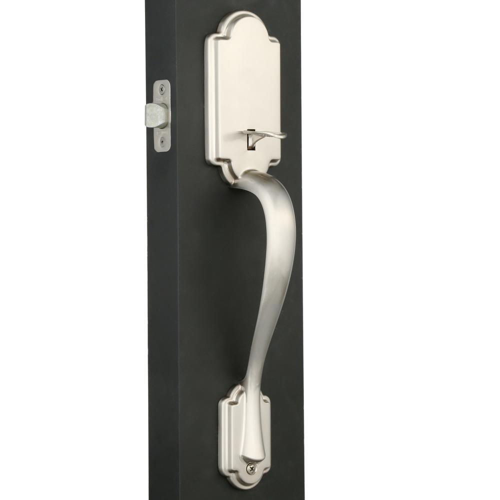 Arlington Satin Nickel Handle Only without Deadbolt with Tustin Entry Right-Handed Door Lever - Super Arbor
