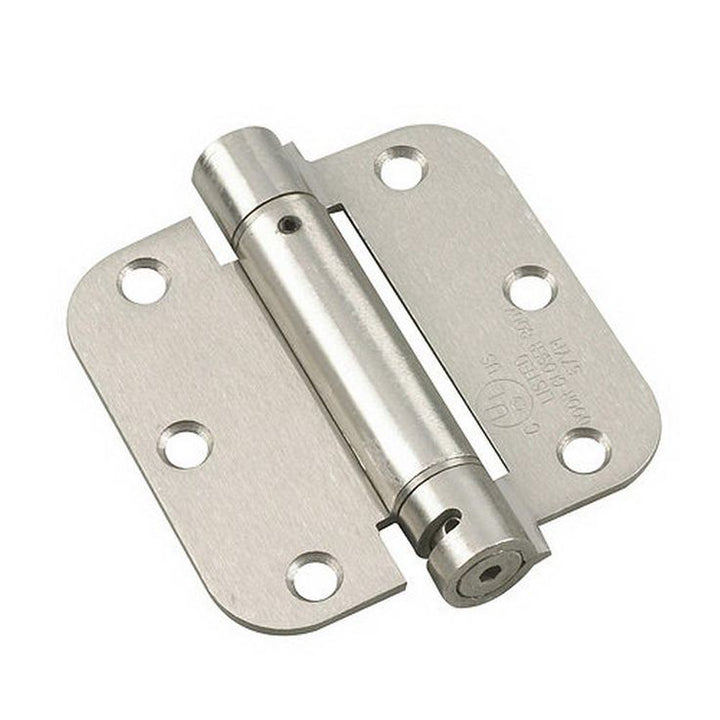 Full Mortise Inset Brushed Nickel Self-Closing Hinge (1-Unit)