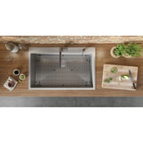 Drop-In Stainless Steel 33 in. Topmount Tight Radius 16-Gauge Kitchen Sink Single Bowl