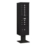 3400 Series Black Mount 4C Pedestal Mailbox with 20 MB1 Doors/2 PL - Super Arbor