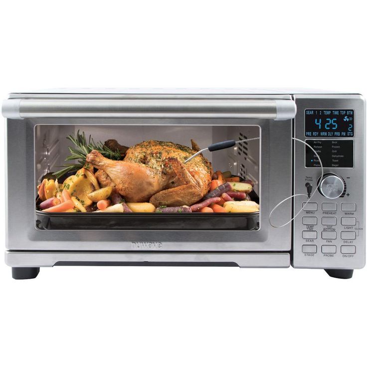 Bravo XL 1800 W 4-Slice Stainless Steel Toaster Oven and Air Fryer