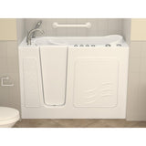 HD Series 53 in. Left Drain Quick Fill Walk-In Whirlpool and Air Bath Tub with Powered Fast Drain in White - Super Arbor