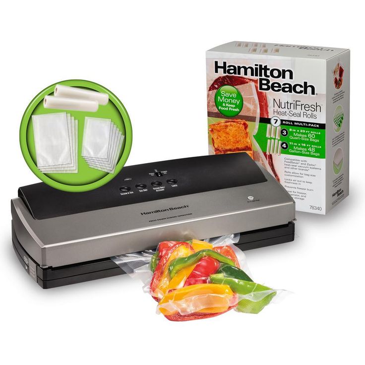 NutriFresh Clear Vacuum Sealer Bag Rolls 7-Roll Multi-Pack