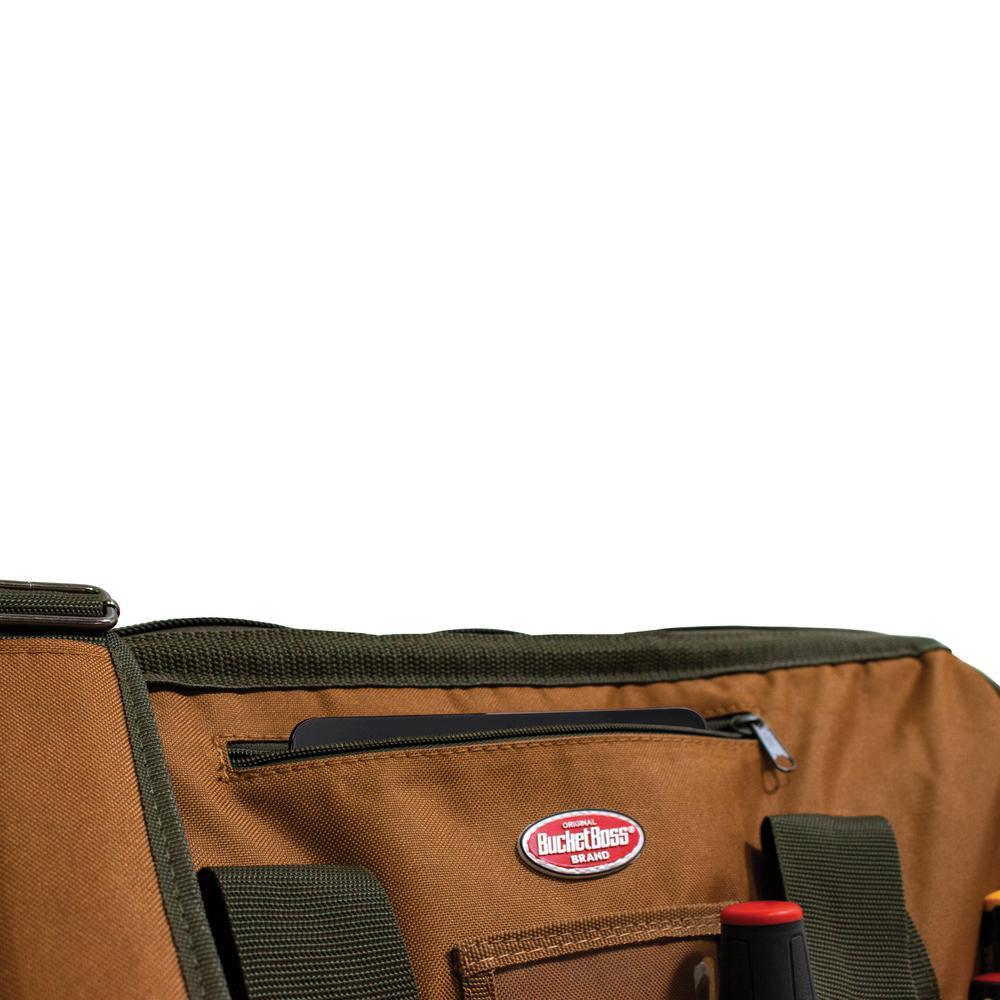 Gatemouth 20 in. Tool Bag in Brown and Green - Super Arbor